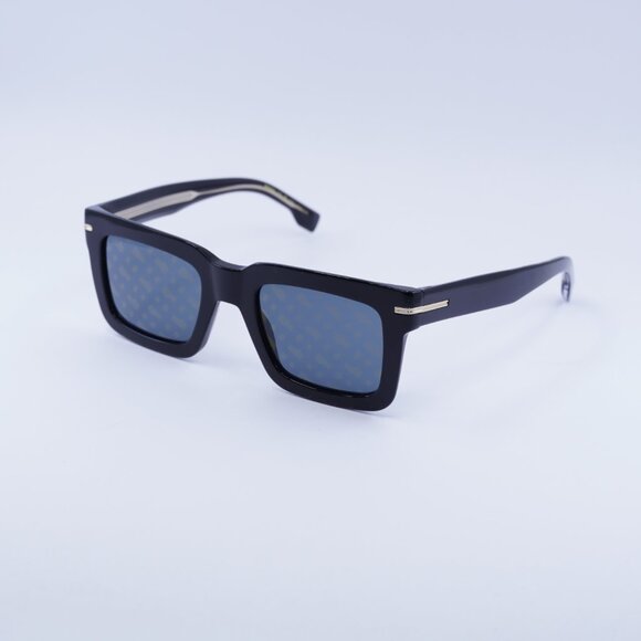 Hugo BOSS 1501/S 0807 7Y Sunglasses Black Square Frame, Blue Lenses - Picture 10 of 12